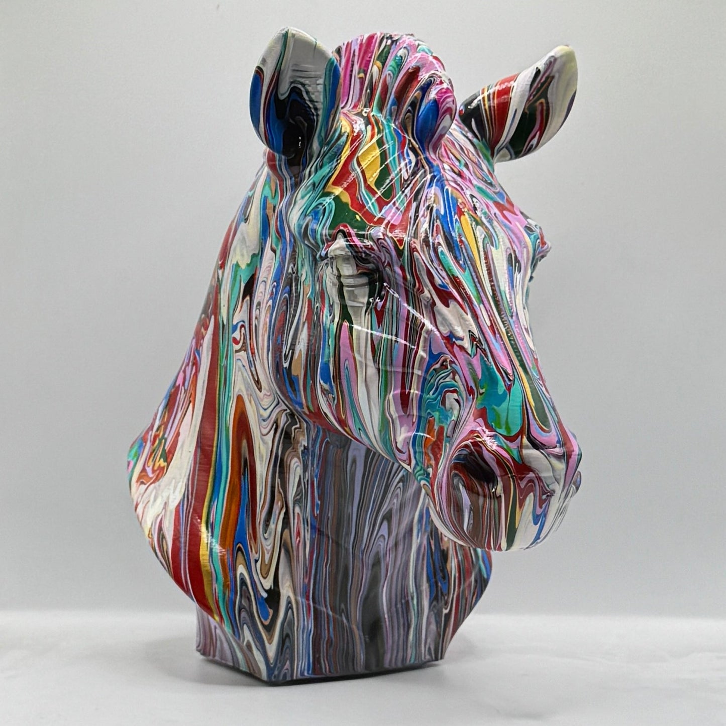 Zebra Head – Hand Painted