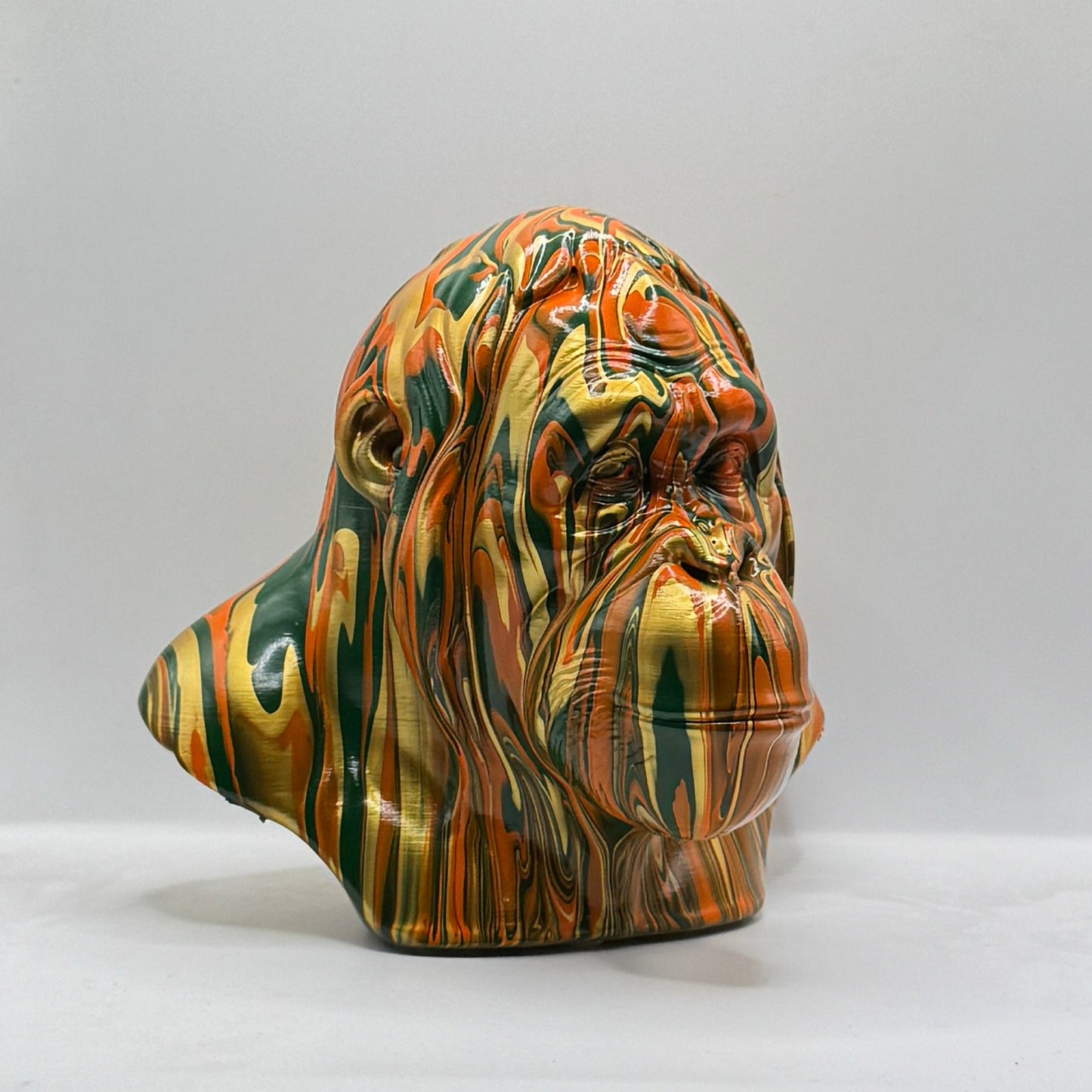 Orangutan Head – Hand Painted