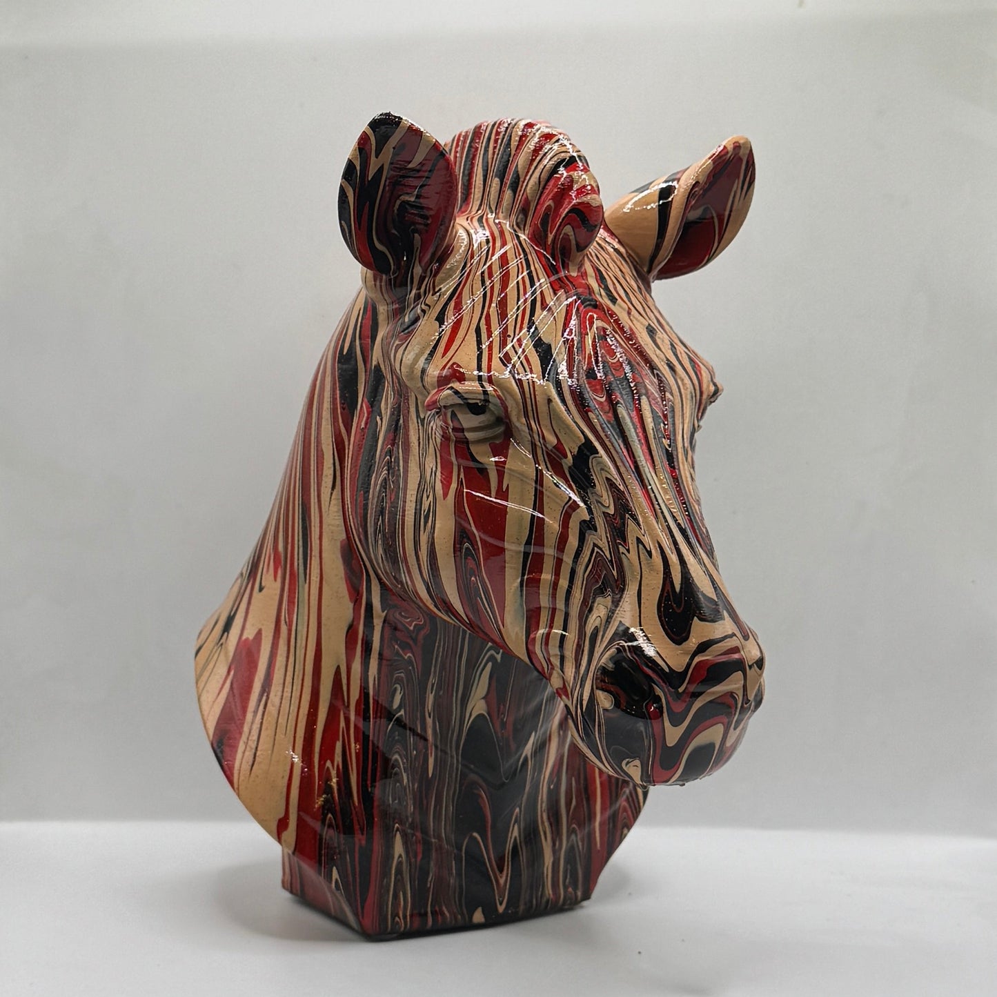 Zebra Head – Hand Painted