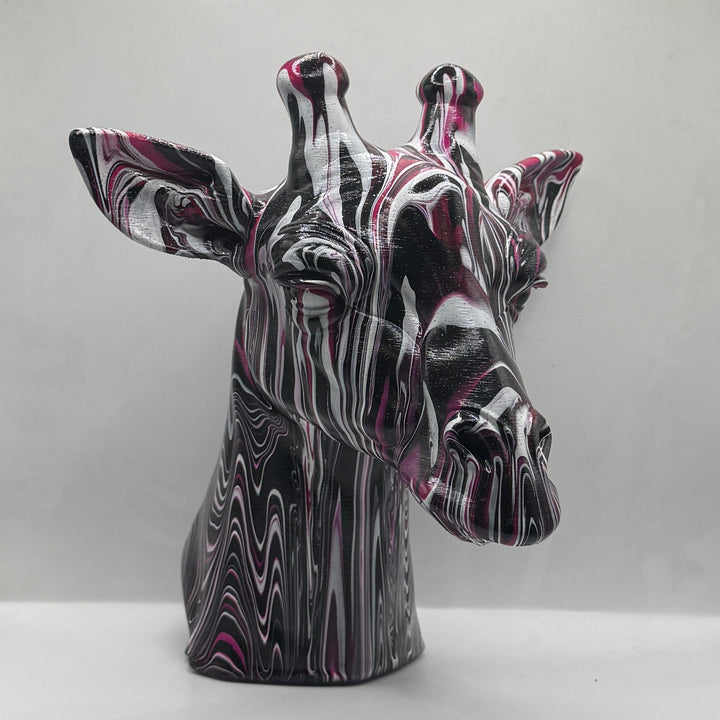 Giraffe Head – Hand Painted
