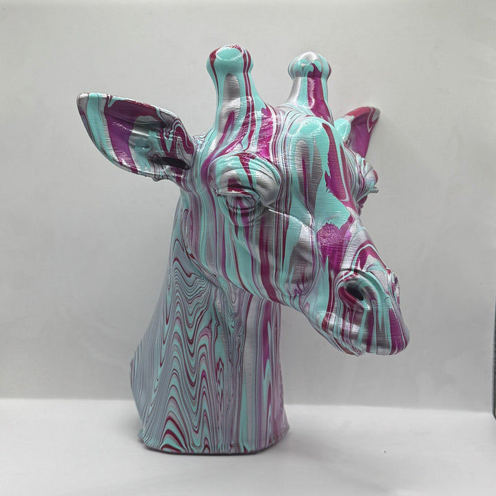 Giraffe Head – Hand Painted