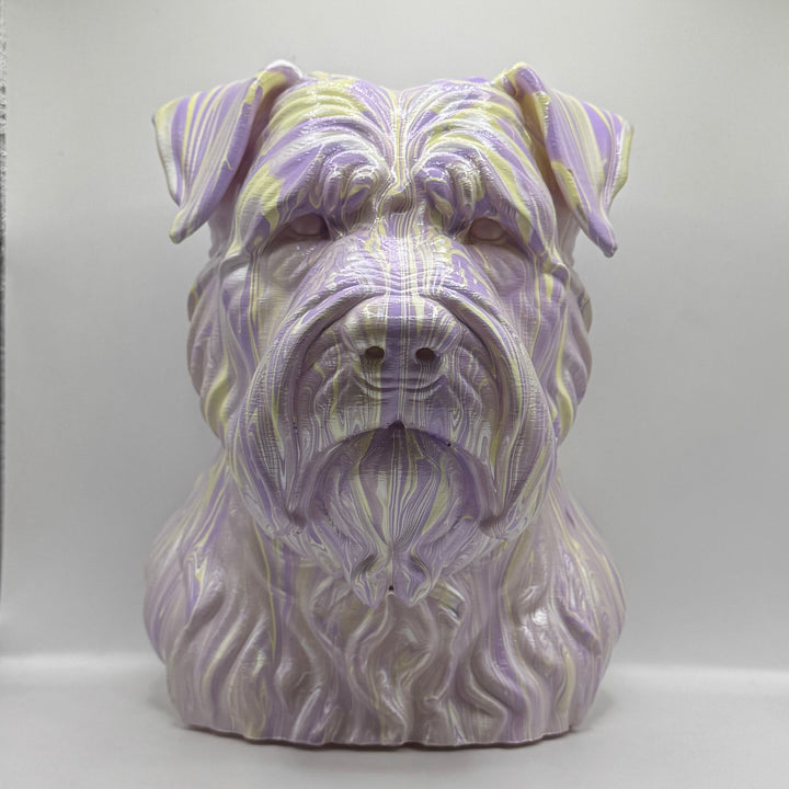 Bouvier des Flandres Head – Hand Painted