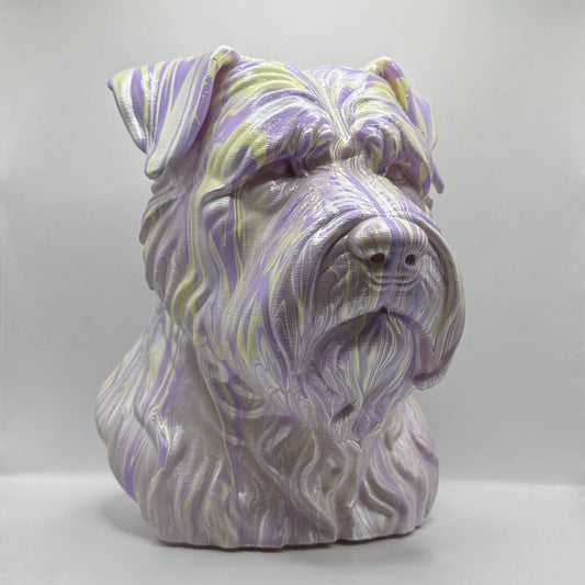 Bouvier des Flandres Head – Hand Painted