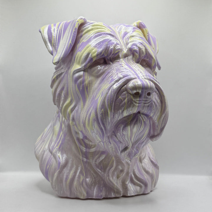 Bouvier des Flandres Head – Hand Painted