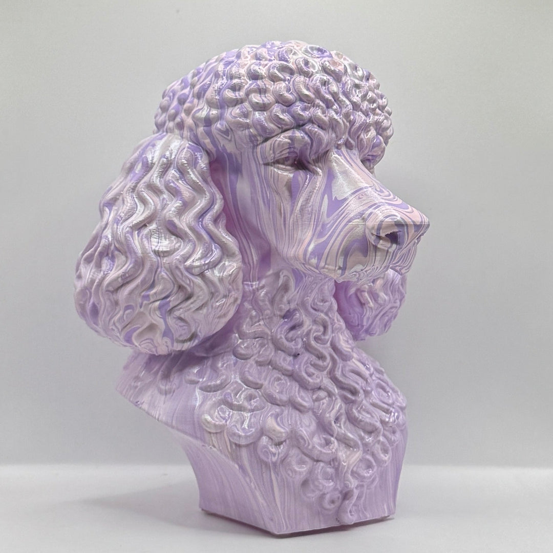 Poodle Head – Hand Painted