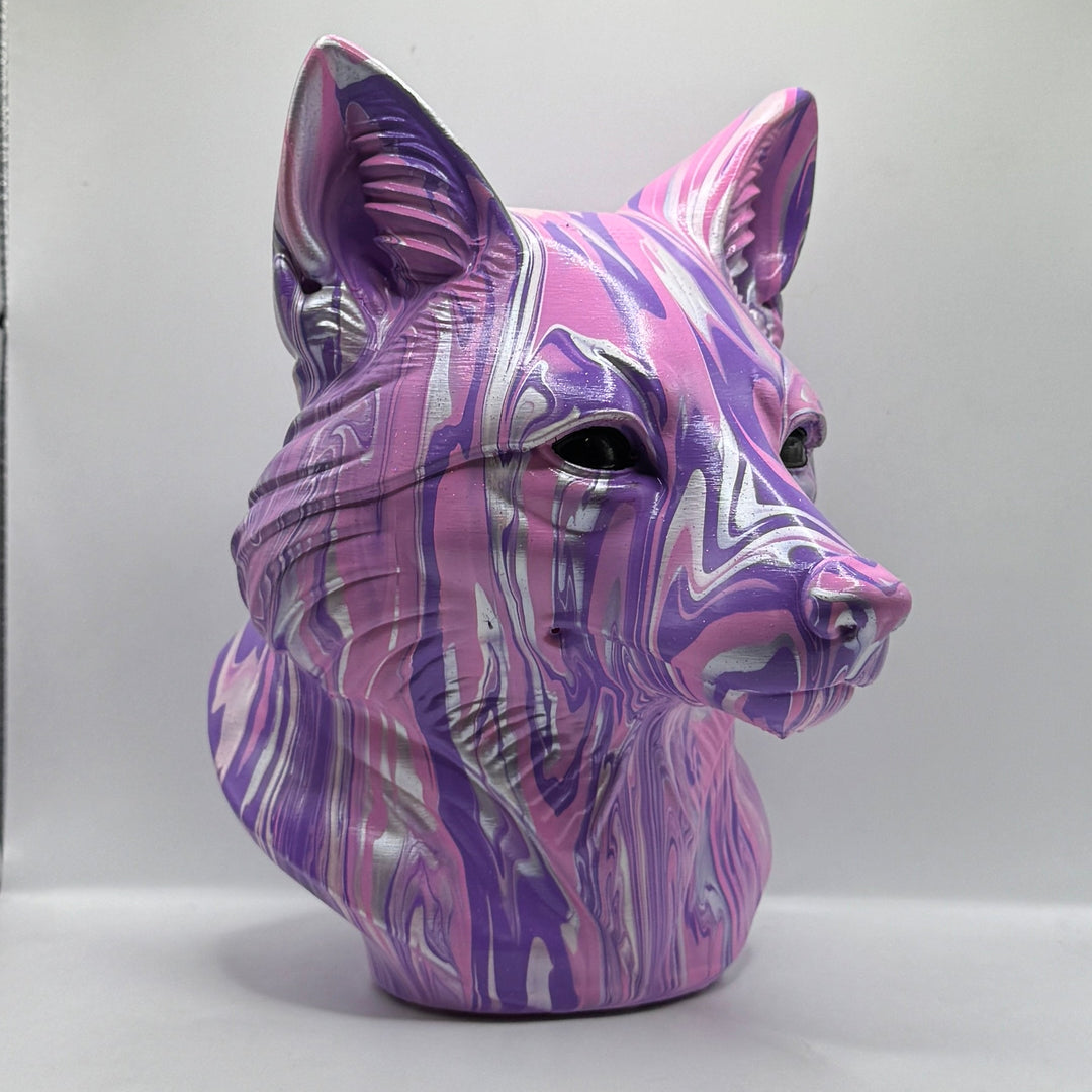 Fox Head – Hand Painted