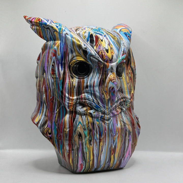 Owl Head – Hand Painted
