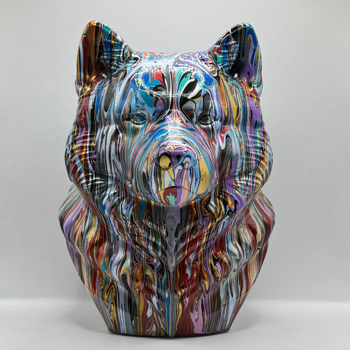 Alaskan Malamute Head – Hand Painted