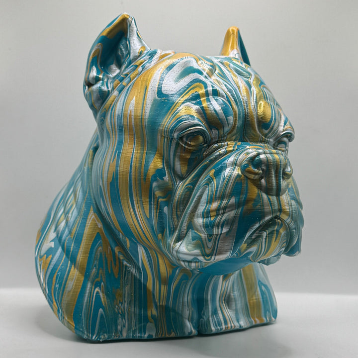 Pocket Bully Head – Hand Painted