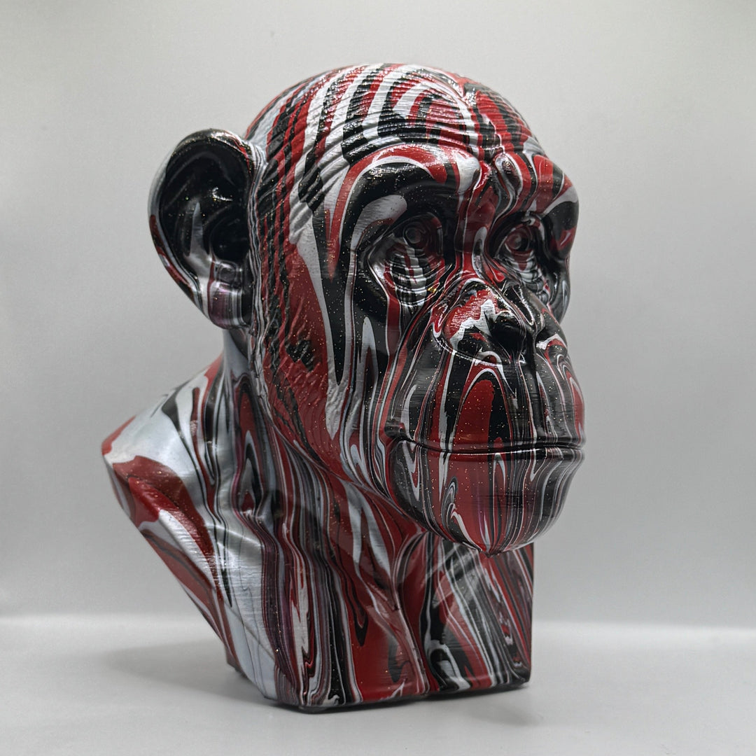 Chimpanzee Head – Hand Painted