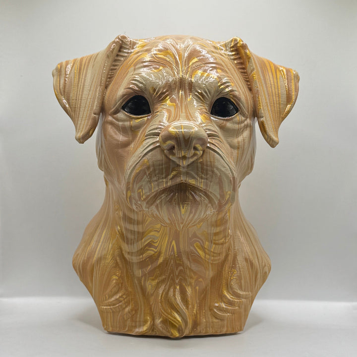 Border Terrier Head – Hand Painted