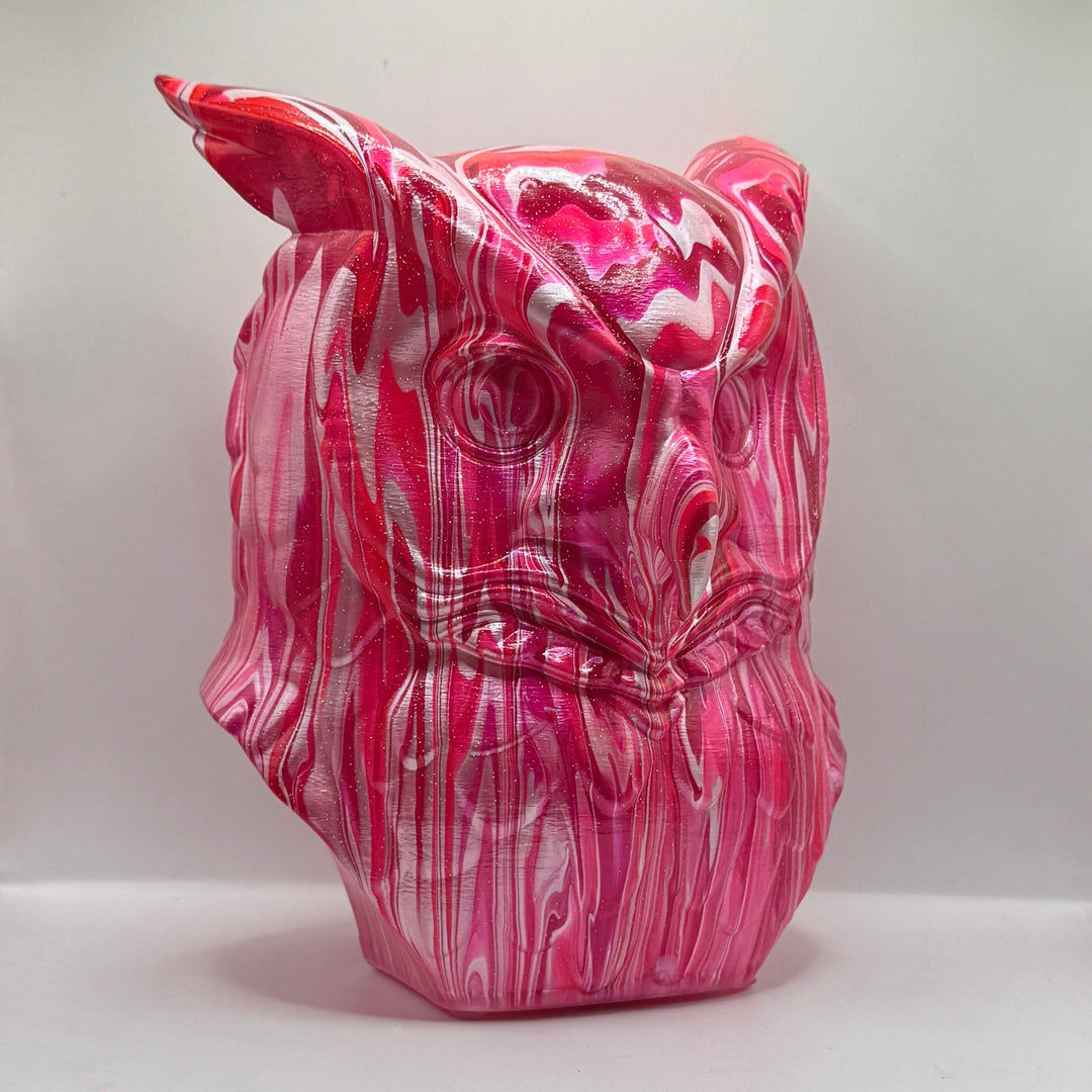 Owl Head – Hand Painted