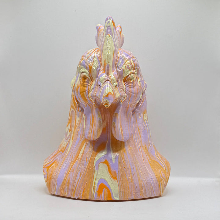 Chicken Head – Hand Painted
