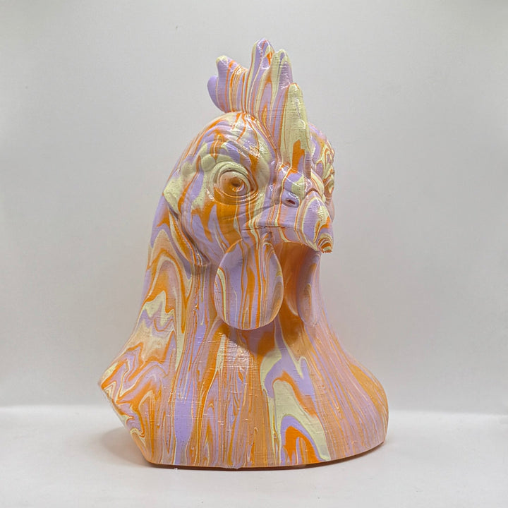 Chicken Head – Hand Painted