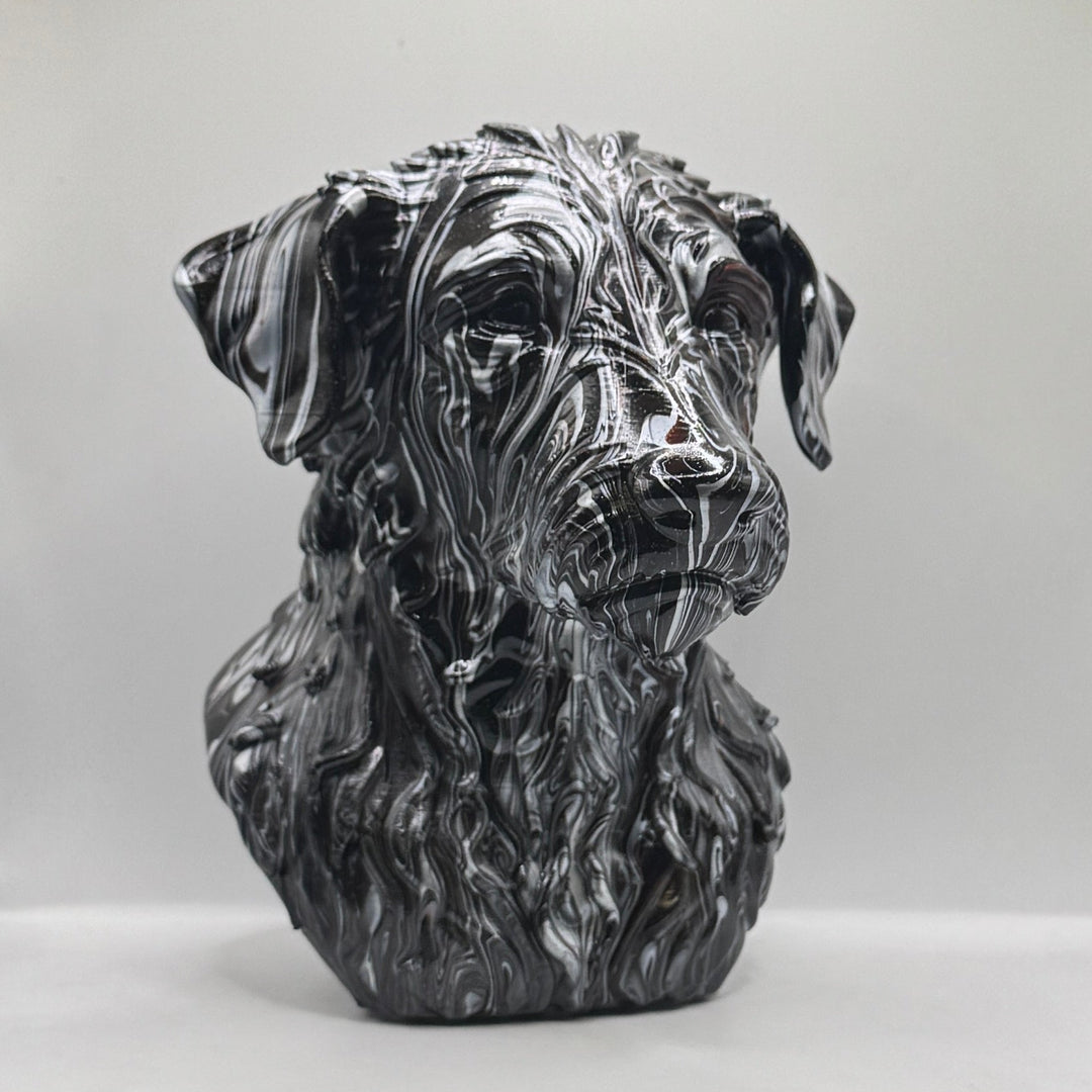 Rough Hair Lurcher Head – Hand Painted