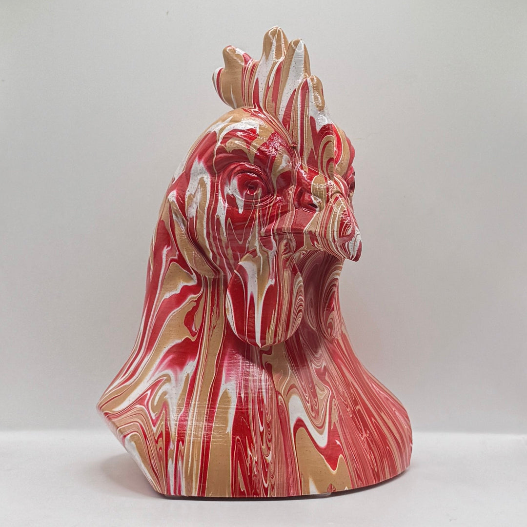 Chicken Head – Hand Painted