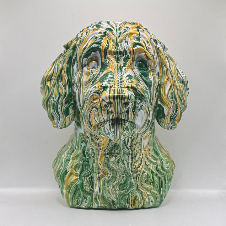 Labradoodle Head – Hand Painted