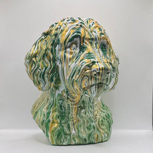 Labradoodle Head – Hand Painted