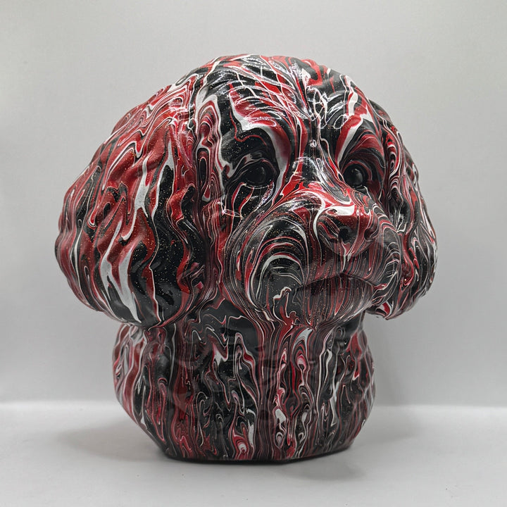 Cavapoo Head – Hand Painted