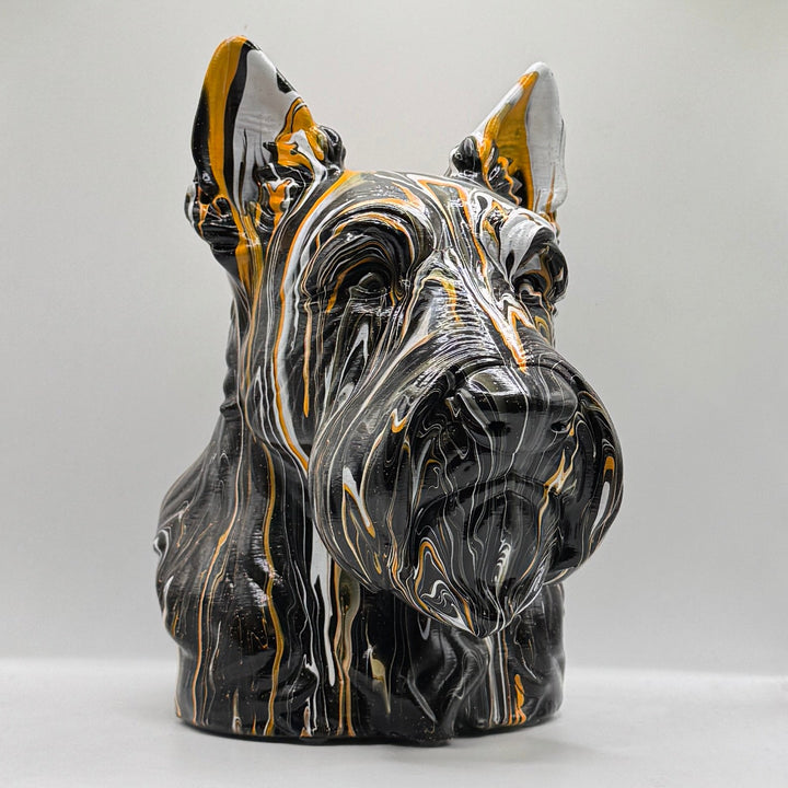 Scottish Terrier Head – Hand Painted