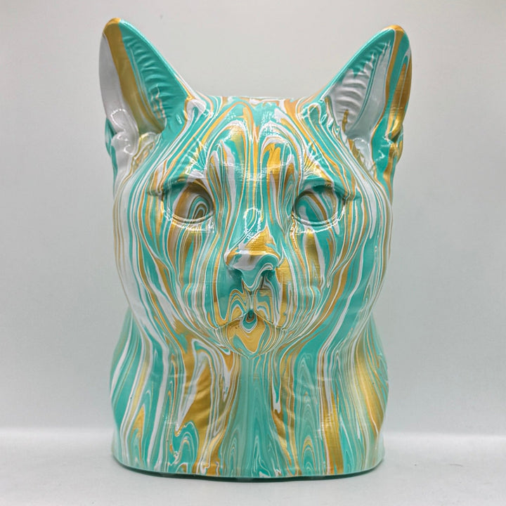 Russian Blue Head – Hand Painted