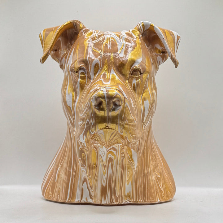 Pitbull (XL) Head – Hand Painted