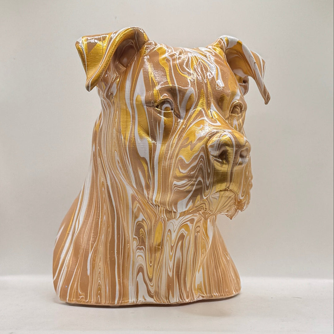 Pitbull (XL) Head – Hand Painted