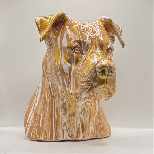 Pitbull (XL) Head – Hand Painted