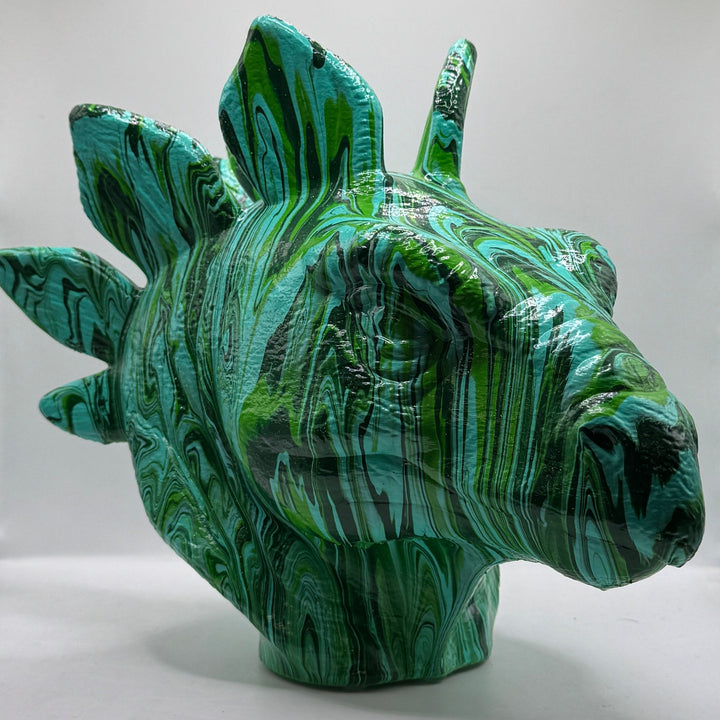 Stegosaurus Head – Hand Painted
