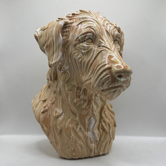 Rough Hair Lurcher Head – Hand Painted
