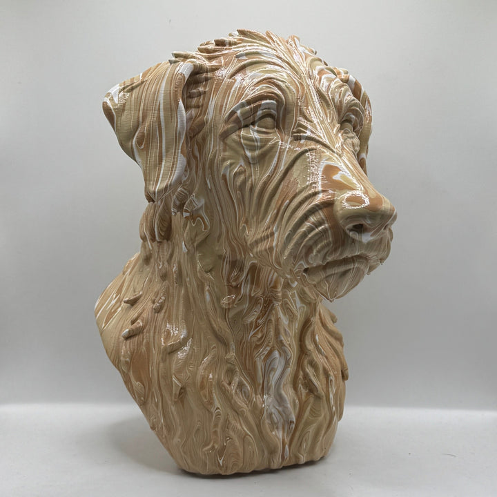 Rough Hair Lurcher Head – Hand Painted