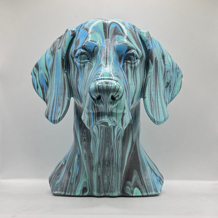 Weimaraner Head – Hand Painted