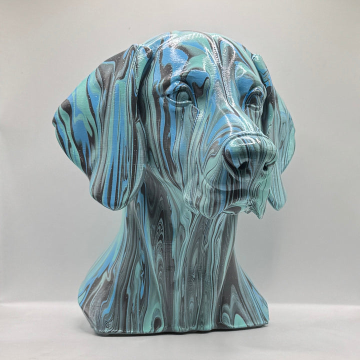 Weimaraner Head – Hand Painted