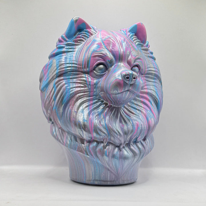 Pomeranian Head – Hand Painted