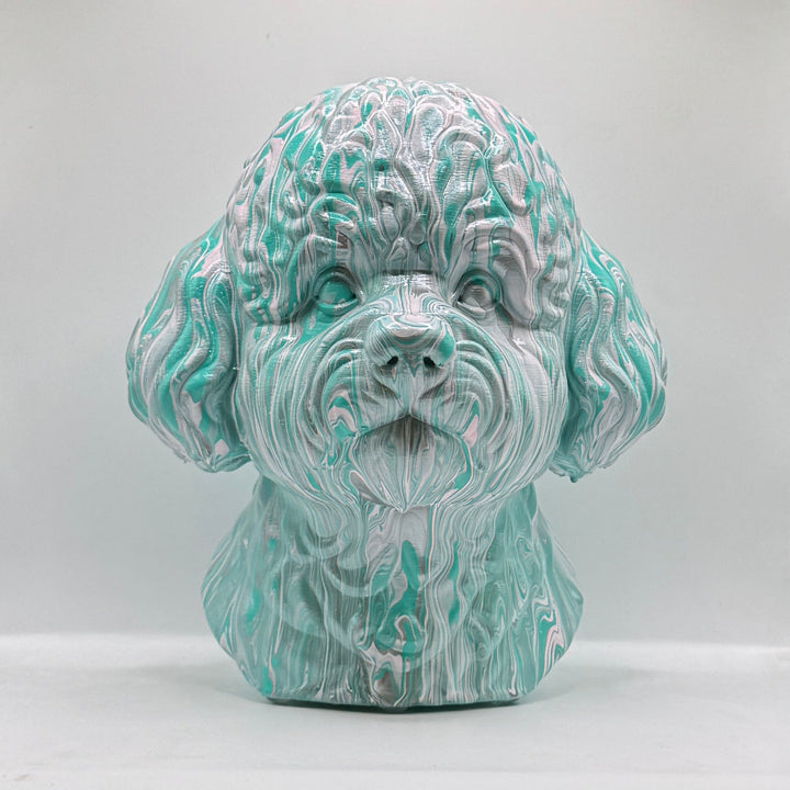 Bichon Frise Head – Hand Painted