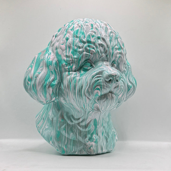 Bichon Frise Head – Hand Painted