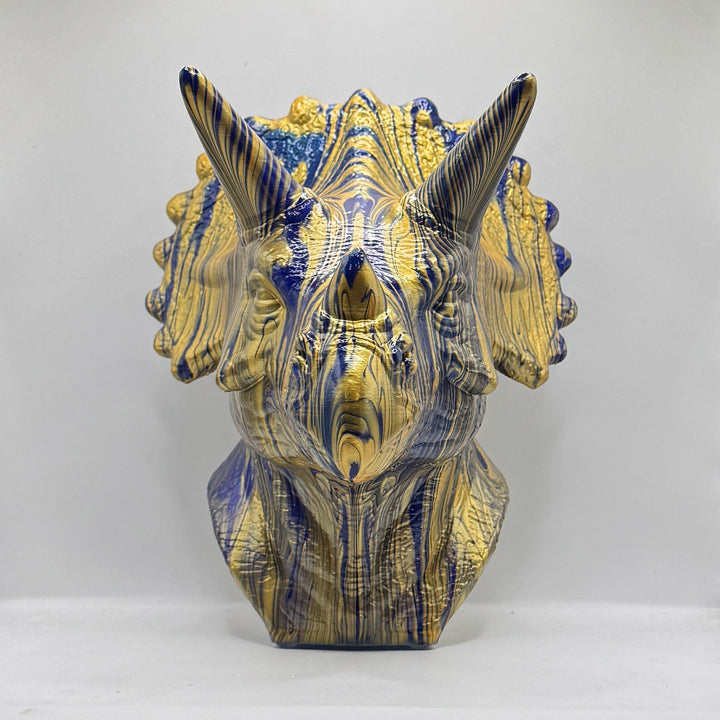 Triceratops Head – Hand Painted