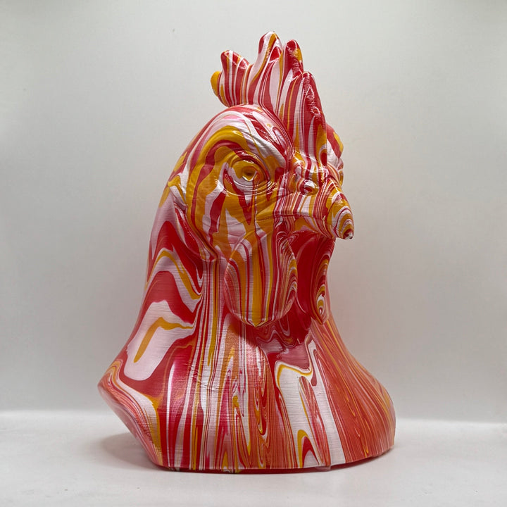 Chicken Head – Hand Painted