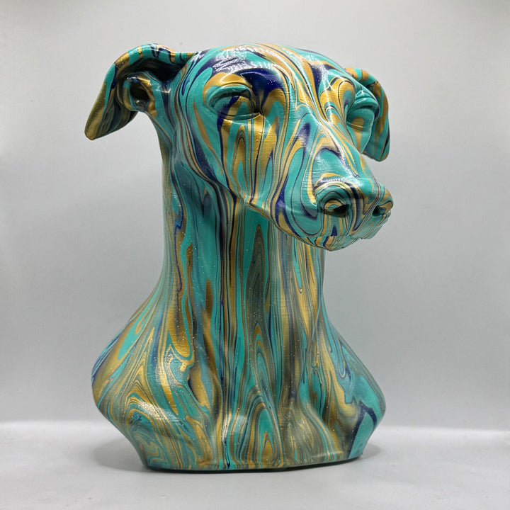 Greyhound / Whippet Head – Hand Painted