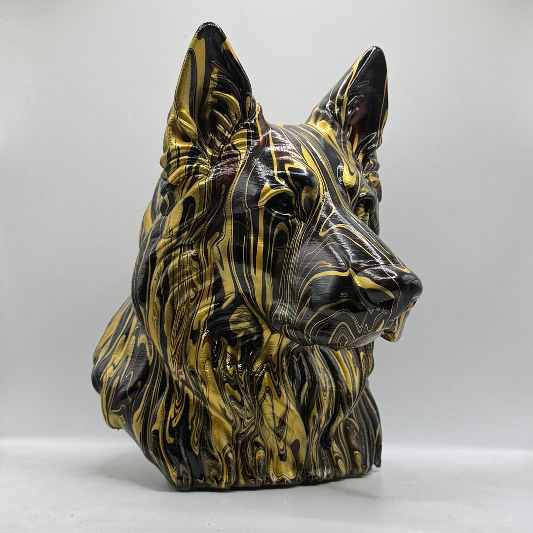 German Shepherd Head – Hand Painted