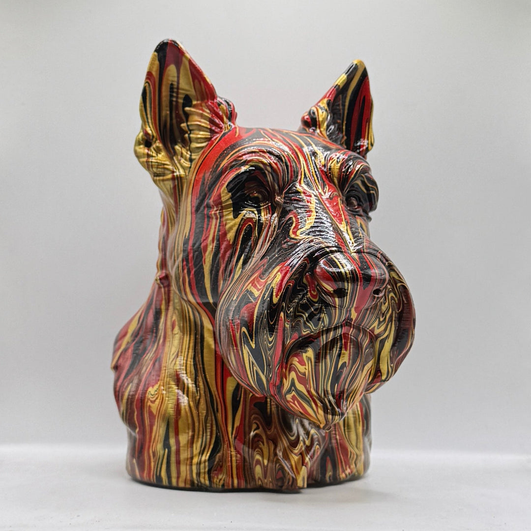 Scottish Terrier Head – Hand Painted