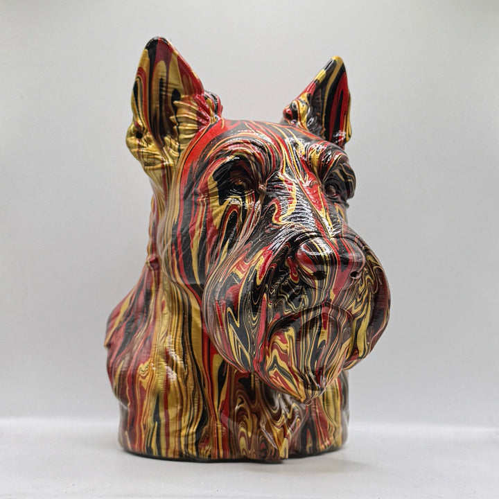 Scottish Terrier Head – Hand Painted