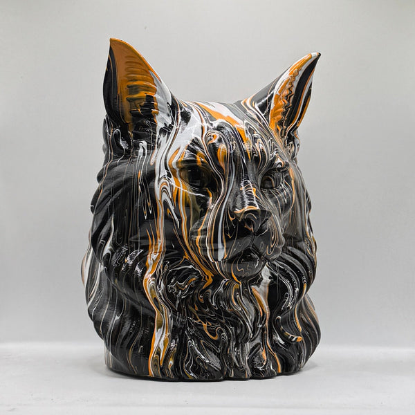 Maine Coon Head – Hand Painted
