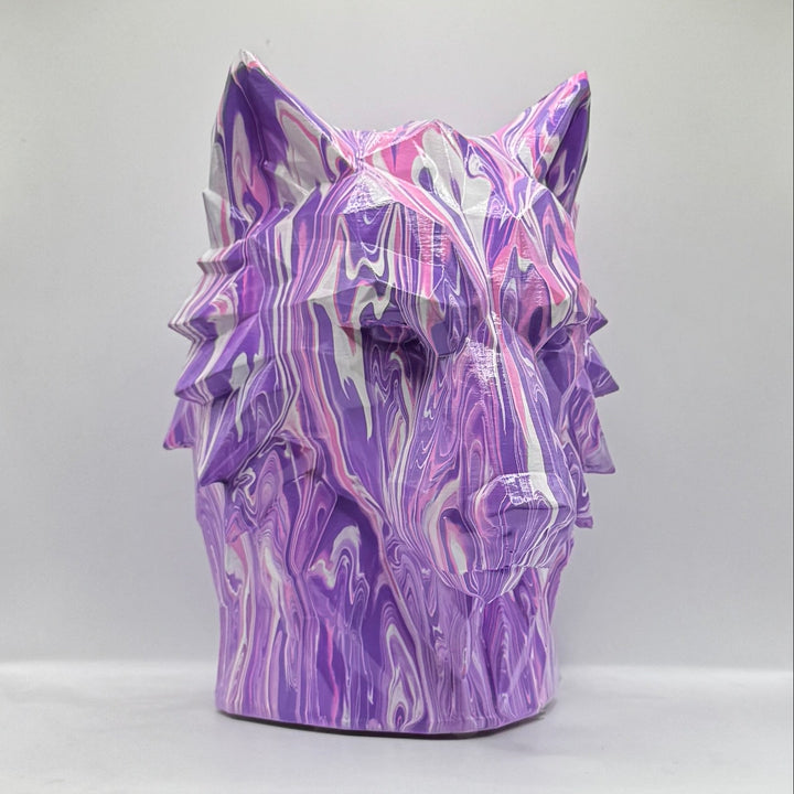 Wolf Head – Hand Painted