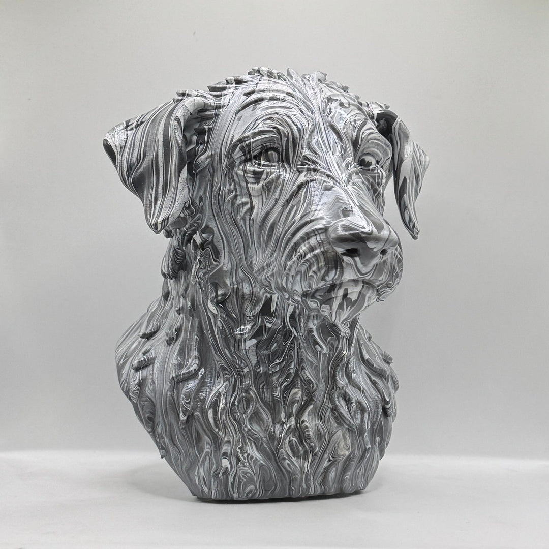Rough Hair Lurcher Head – Hand Painted