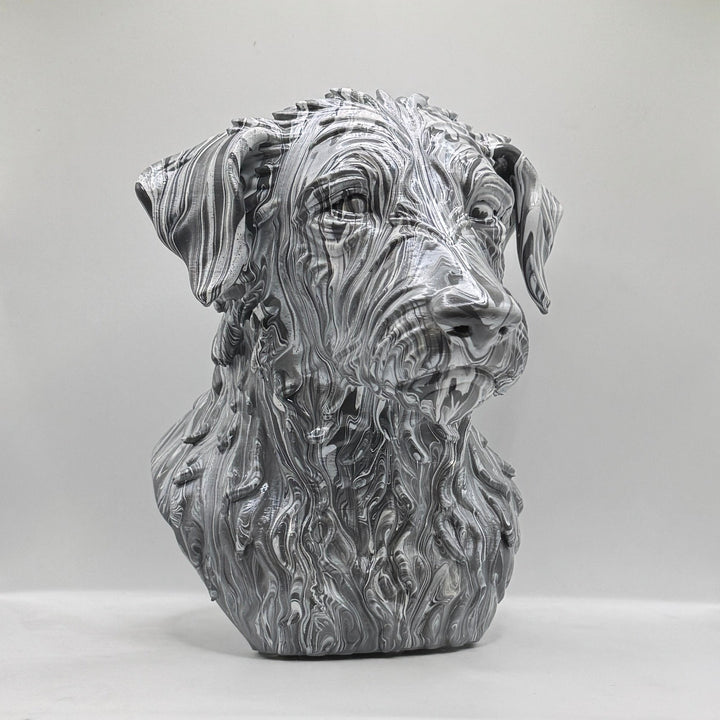 Rough Hair Lurcher Head – Hand Painted