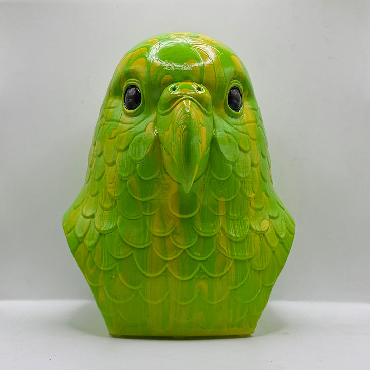 Parakeet Head – Hand Painted