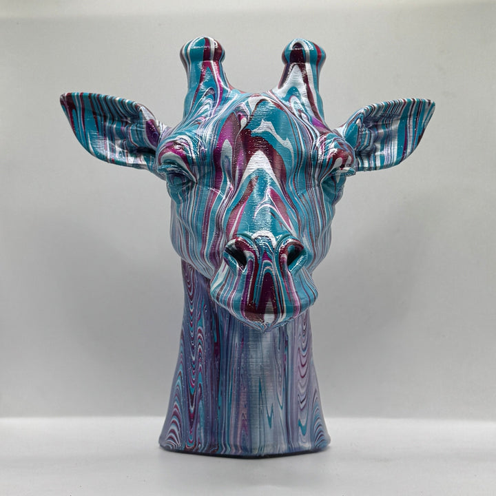Giraffe Head – Hand Painted