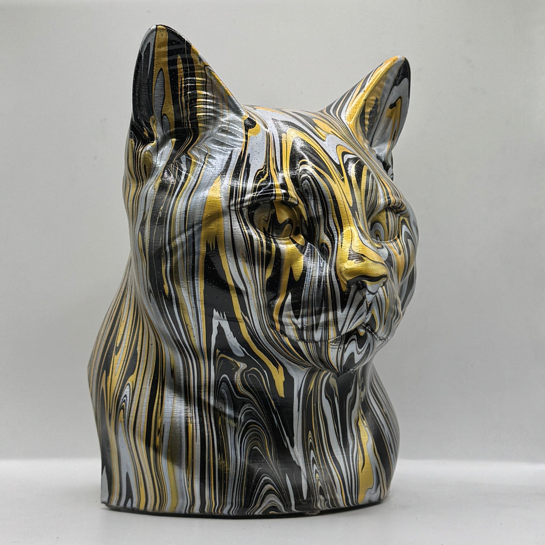 European Shorthair Head – Hand Painted