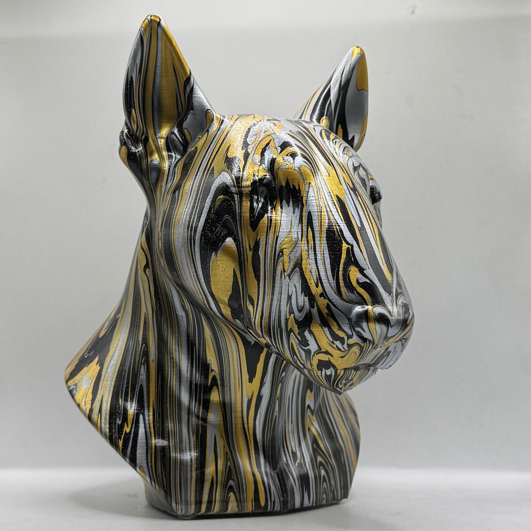 English Bull Terrier Head – Hand Painted